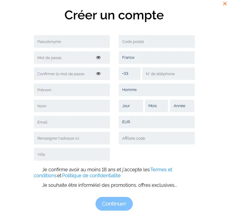 Winmatch365 Registration Process